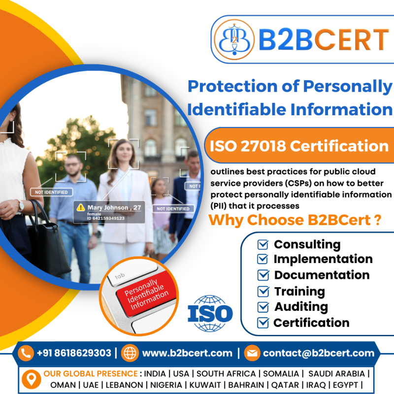 ISO 27018 Certification in USA – Cloud Privacy Protection with B2BCERT