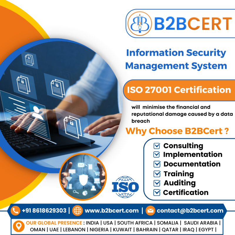  ISO 27001 Certification in USA – Strengthen Information Security with B2BCERT