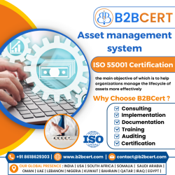 ISO 55001 Certification in USA  Optimize Asset Management with B2BCERT