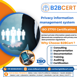 ISO 27701 Certification in USA – Enhance Privacy Management with B2BCERT